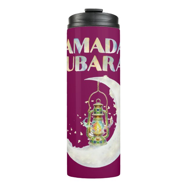 Ramadan Mubarak Thermal Tumbler (Front)
