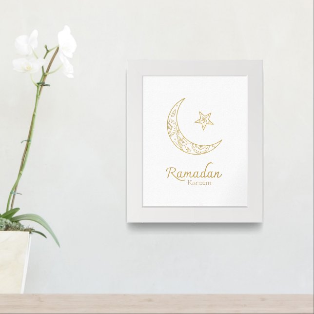 Ramadan Mubarak Wall Print  (Entryway)