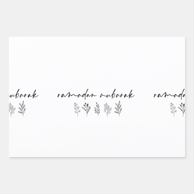 Ramadan Mubarak! Wrapping Paper Sheets (Front)