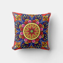 Ramadan Pillow 2026 Cushion with Khayamiya Fabric 