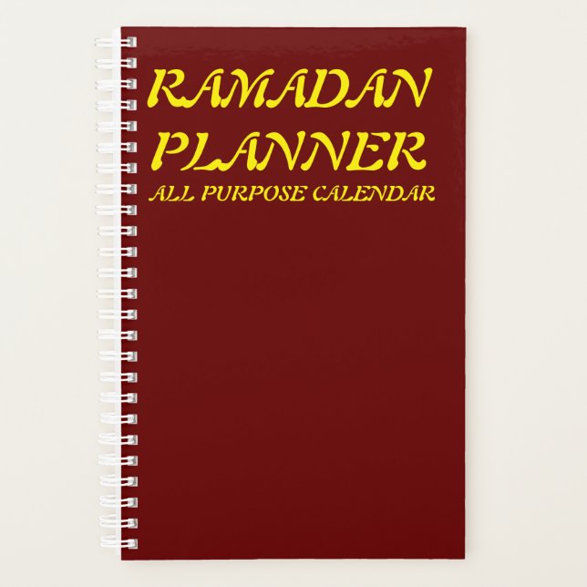 Ramadan Planner Small (5.5" x 8.5") Planner (Front)