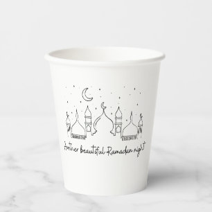 RAMADAN RAMADAN KAREEM RAMADAN MUBARAK  PAPER CUPS