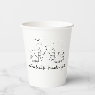 RAMADAN RAMADAN KAREEM RAMADAN MUBARAK  PAPER CUPS