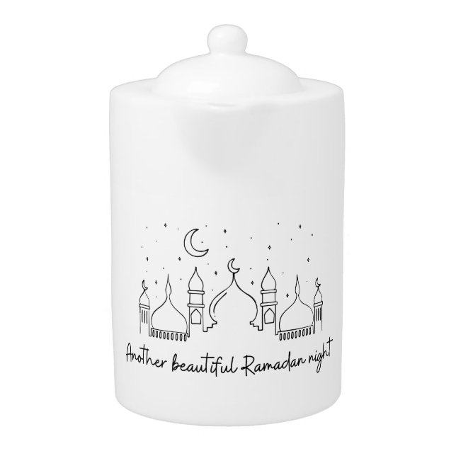 RAMADAN RAMADAN KAREEM RAMADAN MUBARAK T-Shirt Mag Teapot (Front)