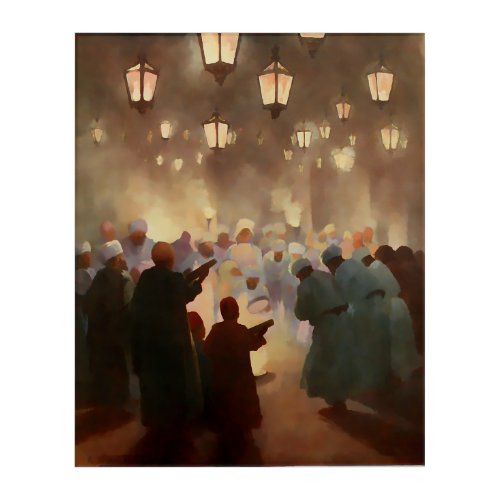 Ramadan scene from 1902 _painting acrylic print