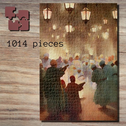 Ramadan scene from 1902 _painting jigsaw puzzle