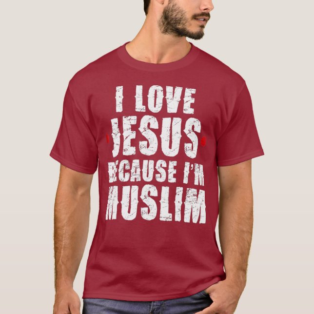 Ramadan Shirt Mubarak Quran I Love Jesus Muslim (Front)