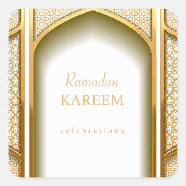 Ramadan Square Sticker (Front)