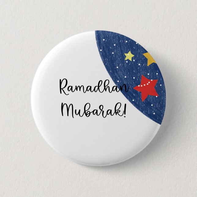 Ramadhan Mubarak To The World Button (Front)