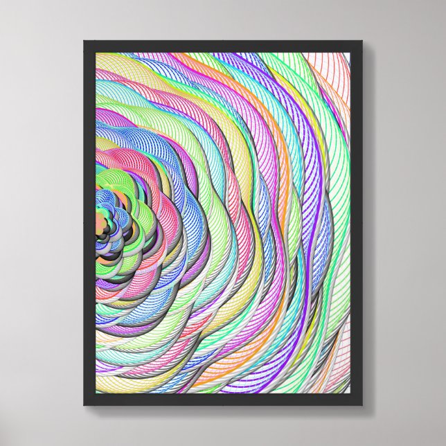 Ramanujan Wave Pattern  Framed Art (Framed Front)