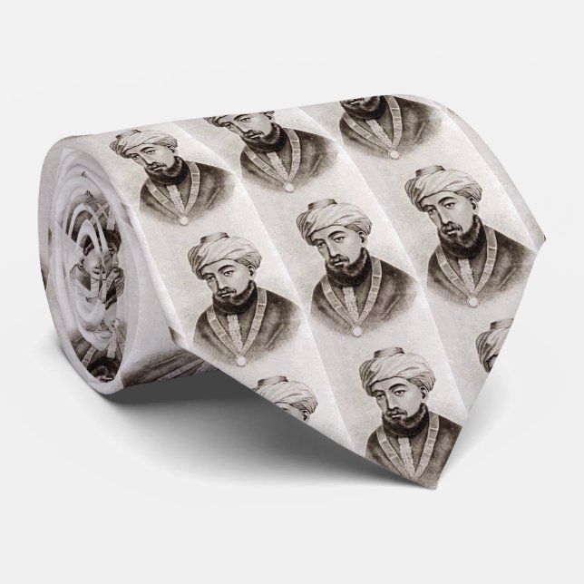 Rambam AKA Maimonides 1135 - 1204 Neck Tie (Rolled)