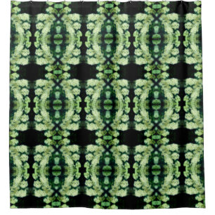 Rambling Wild White Roses Floral Art Pattern Shower Curtain