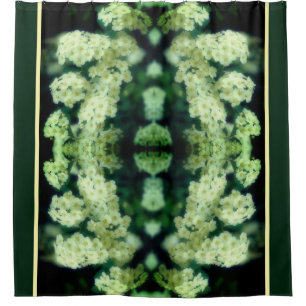 Rambling Wild White Roses Floral Art Shower Curtain