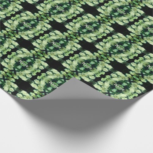 Rambling Wild White Roses Personalized Wrapping Paper