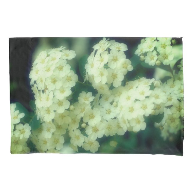 Rambling Wild White Roses  Pillow Case (Front)