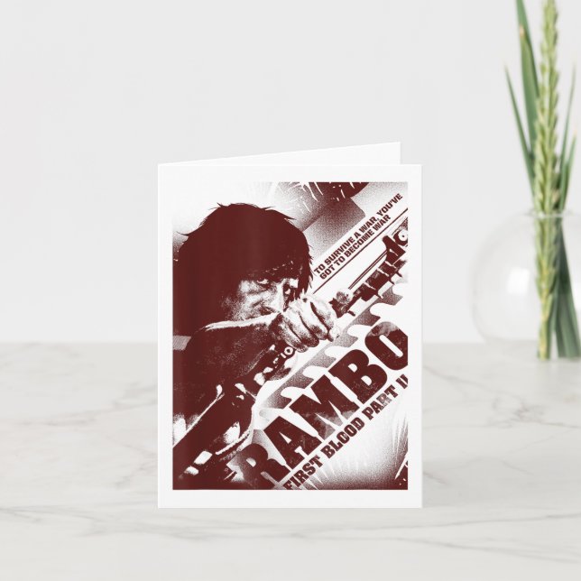 Rambo First Blood Part Ii Youve Got To Become War  Card (Front)