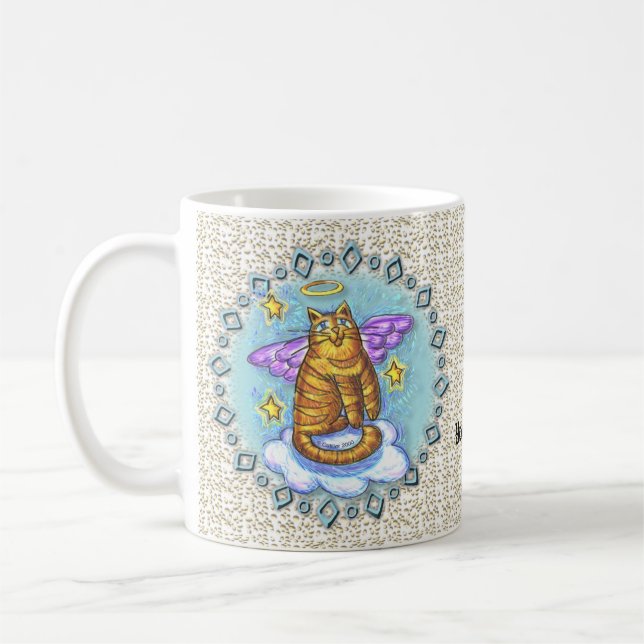 Ramboe Kitty Cat Angel mug (Left)