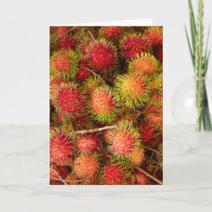Rambutan Fruit at Can Duoc Market Card