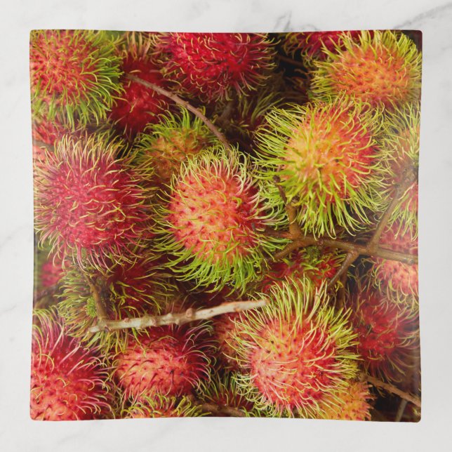 Rambutan Fruit at Can Duoc Market Trinket Tray (Front)
