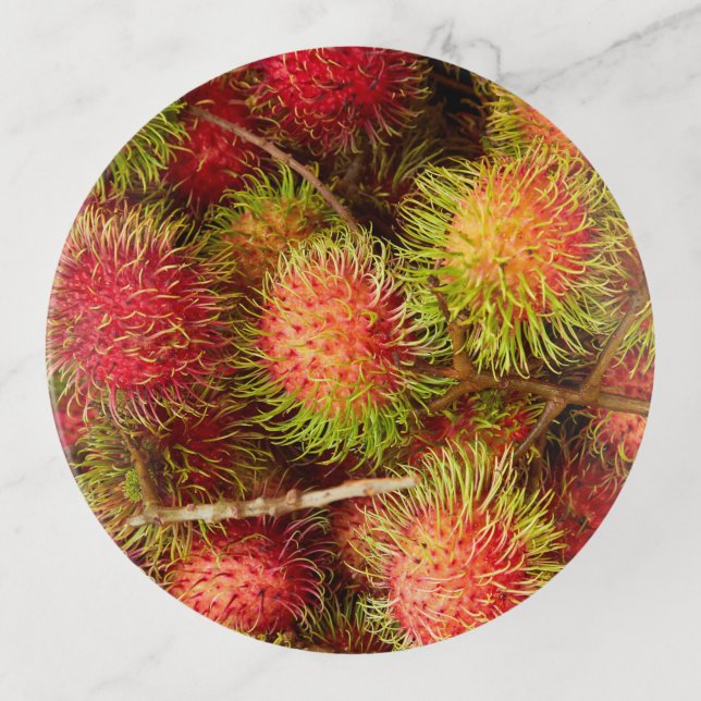 Rambutan Fruit at Can Duoc Market Trinket Tray (Front)