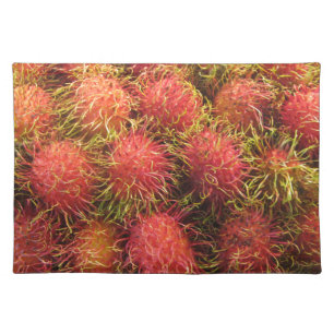 Rambutan Tropical Fruit Cloth Placemat