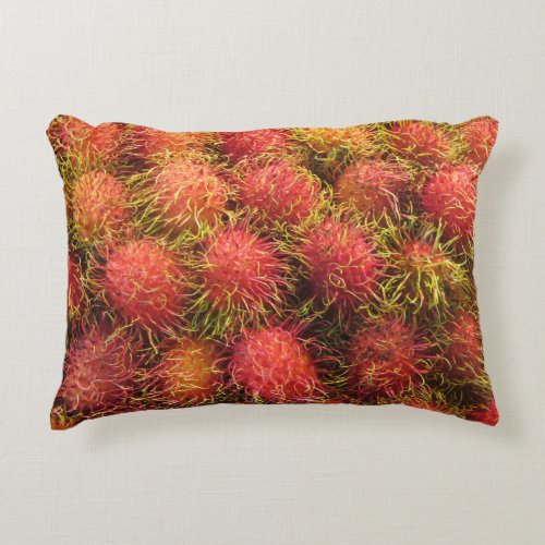 Rambutan Tropical Fruit Decorative Pillow