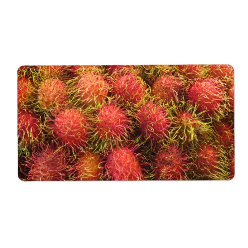 Rambutan Tropical Fruit Label