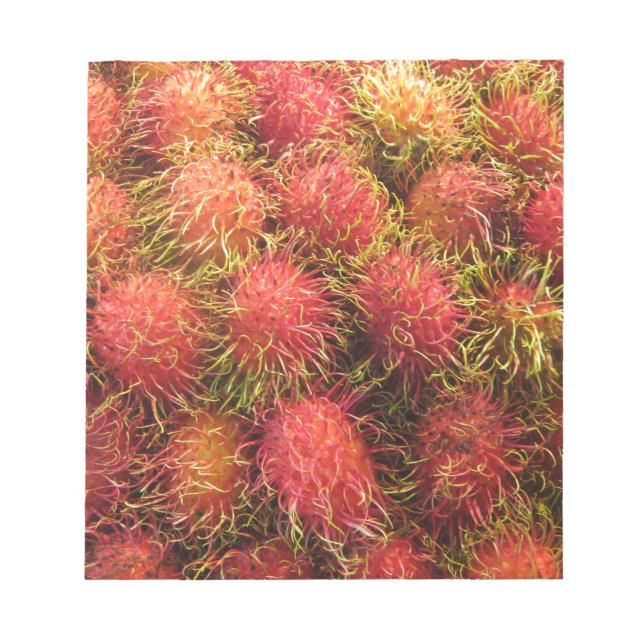 Rambutan Tropical Fruit Notepad (Front)