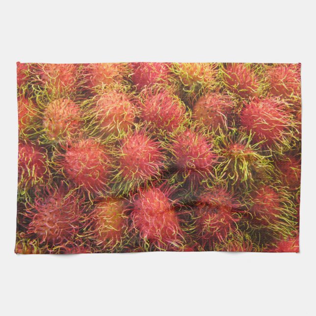 Rambutan Tropical Fruit Towel (Horizontal)