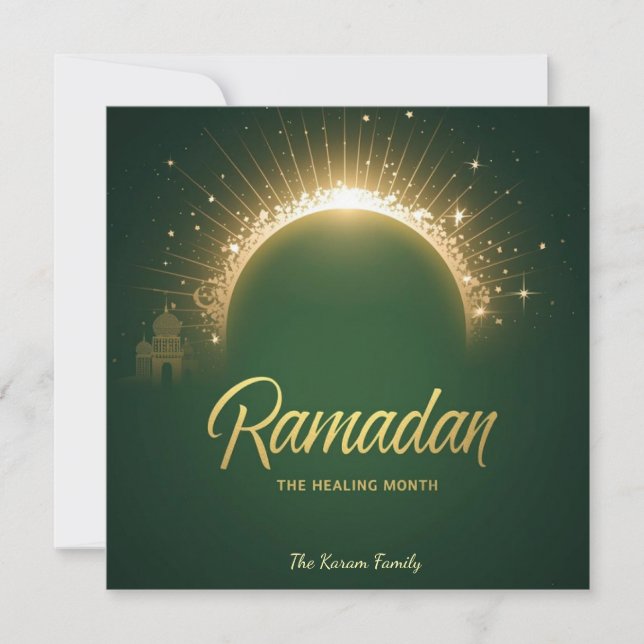 Ramdan Kareem Personalized Holiday  Card (Front)