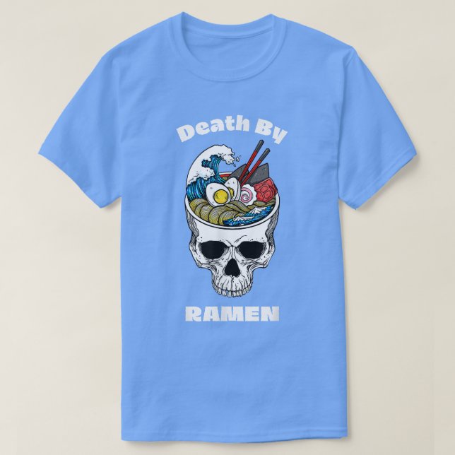 Ramen Addict Japanese Food Gifts Anime Skull Boys  T-Shirt (Design Front)
