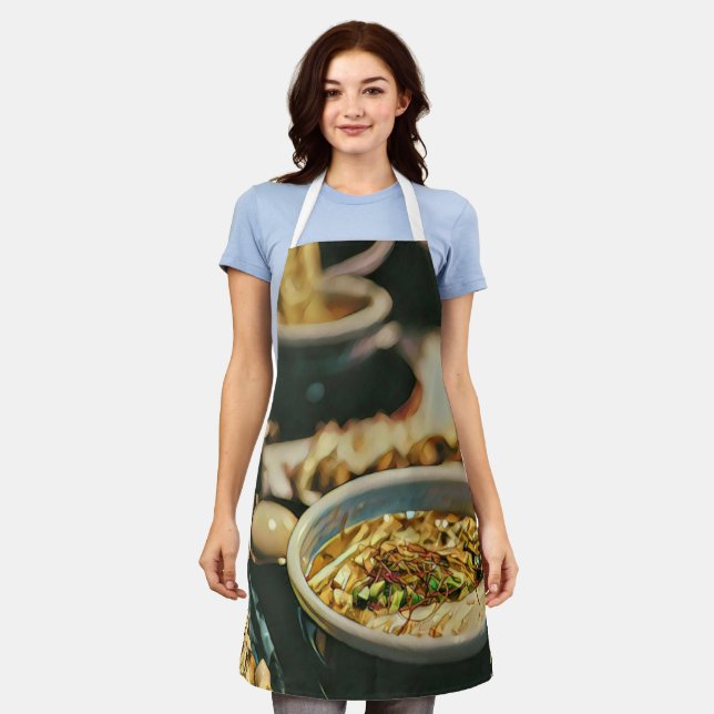 Ramen artwork apron (Worn)