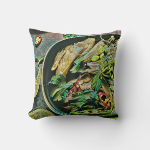 Ramen artwork throw pillow