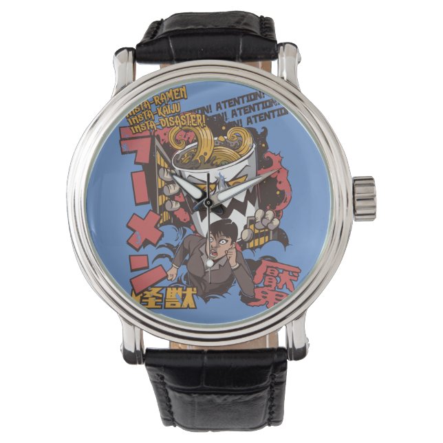 Ramen Attack Kaiju Japanese Watch (Front)