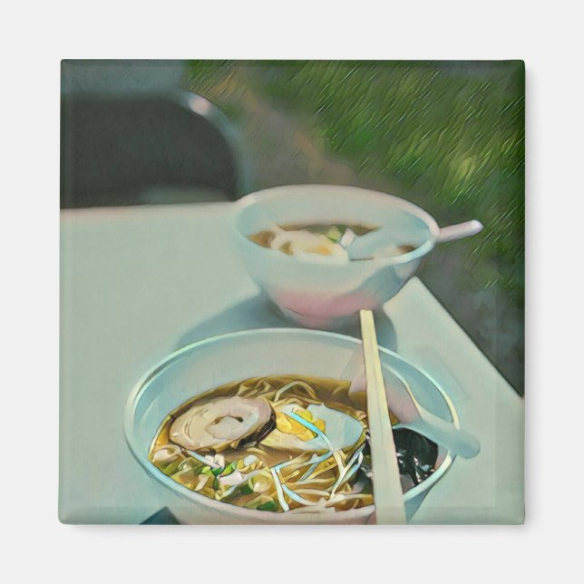 Ramen birthday gift magnet (Front)
