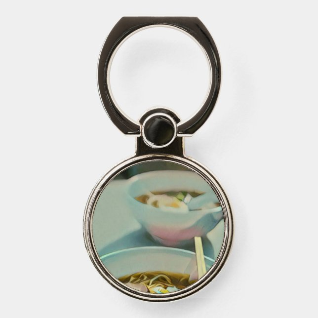 Ramen birthday gift phone ring stand (Front)