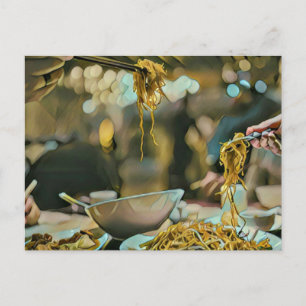 Ramen birthday gift postcard