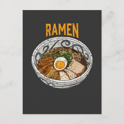 Ramen Bowl Noodle Asian Food Lover Postcard