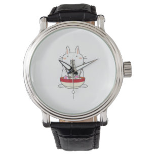 Ramen Bunny Japanese Noodles Kawaii Rabbit Tee Gi Watch