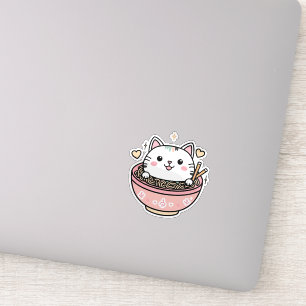Ramen Cat - Cute Kawaii Sticker