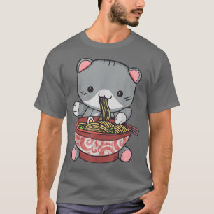 Ramen Cat Japanese Kawaii Anime Lover T-Shirt