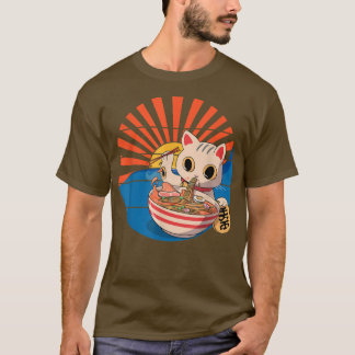 Ramen Cat Japanese Kawaii Cute Anime T-Shirt
