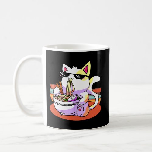 Ramen Cat Kawaii Anime Japanese Food Officialnager Coffee Mug
