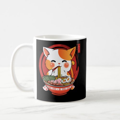Ramen Cat Kawaii Anime Japanese Food Officialnager Coffee Mug