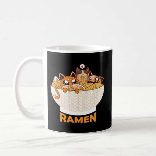 Ramen Cat Kawaii Anime Japanese Ramen Noodles Coffee Mug