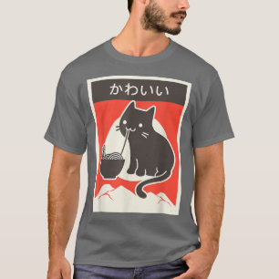Ramen Cat Kawaii Anime Japanese  T-Shirt
