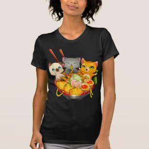 Ramen Cat Kawaii Neko Anime Otaku Cats Japanese T-Shirt