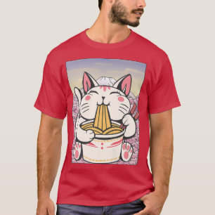 Ramen Cat Lover Kawaii Anime 1489 T-Shirt