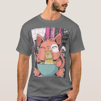 Ramen Cat Lover Kawaii Anime 1495 T-Shirt