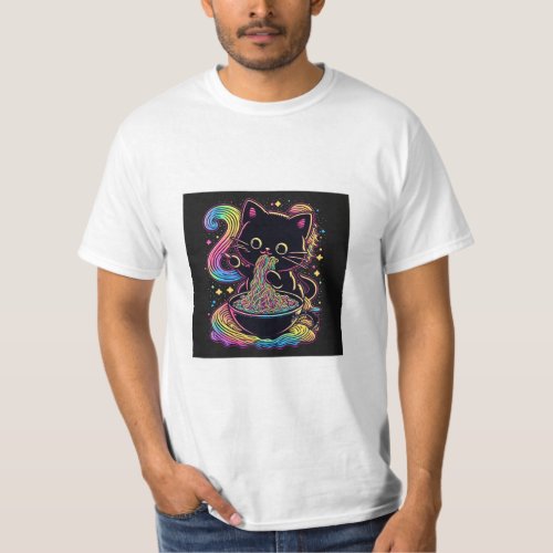 Ramen Cat Mens Value  T_Shirt